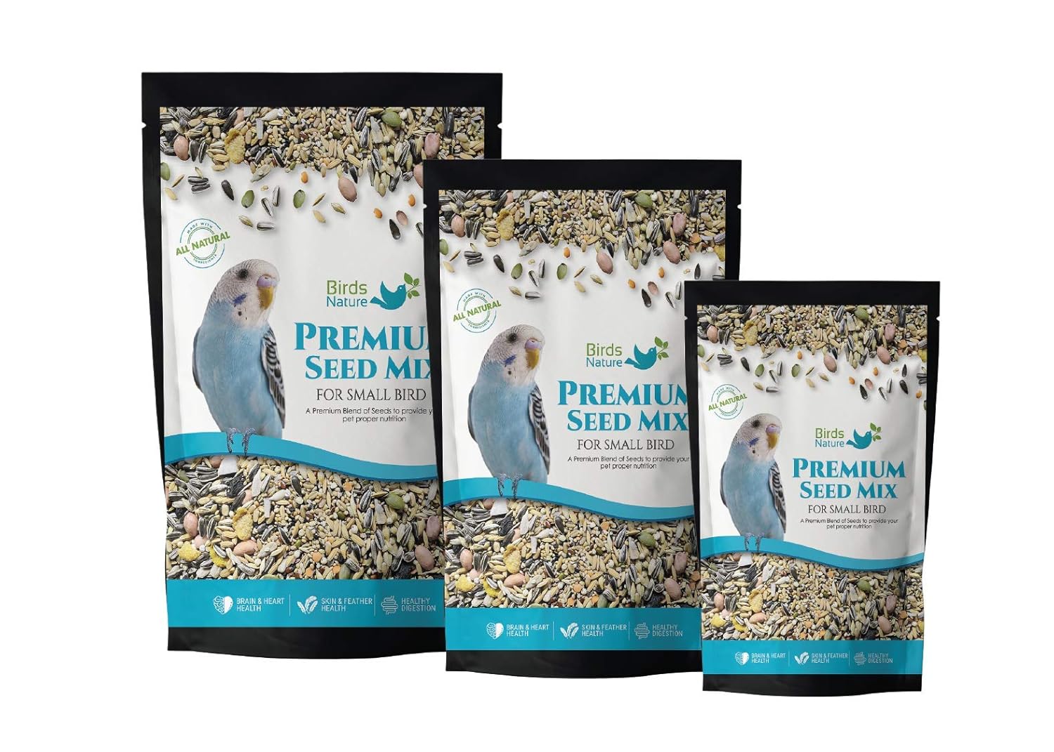 Buy BirdsNature Premium Seed Mix for Small Birds , Parakeets, Budgies, Parrotlets, Canaries