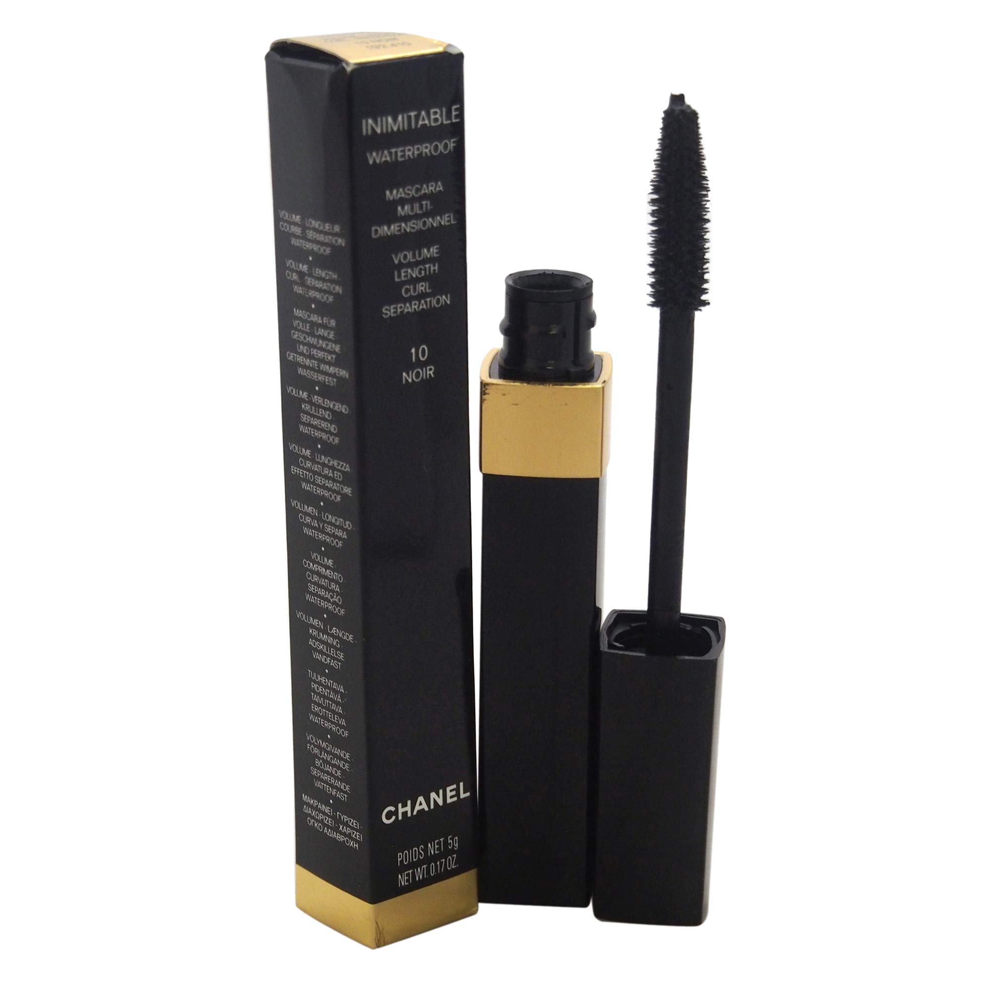 Chanel Inimitable Waterproof Mascara Multi - Dimensionnel Volume Length Curl Separation - 5 g, 10 Noir