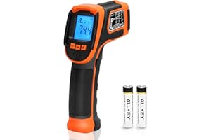 Kizen Infrared Temperature Gun - Handheld Surface Infrared Thermometer for Griddle, Grill, Pizza Oven, Candy, & A/C - Laser T