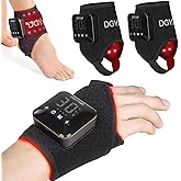 Dialudon 4000mAh Cordless Red Light Therapy for Ankle, Portable Infrared Light Therapy for Wrists Light with 660nm & 850nm NIR Light, Red Light Wrap for Ankle Relaxation 14.2'' x 6.3''(2 Pack
