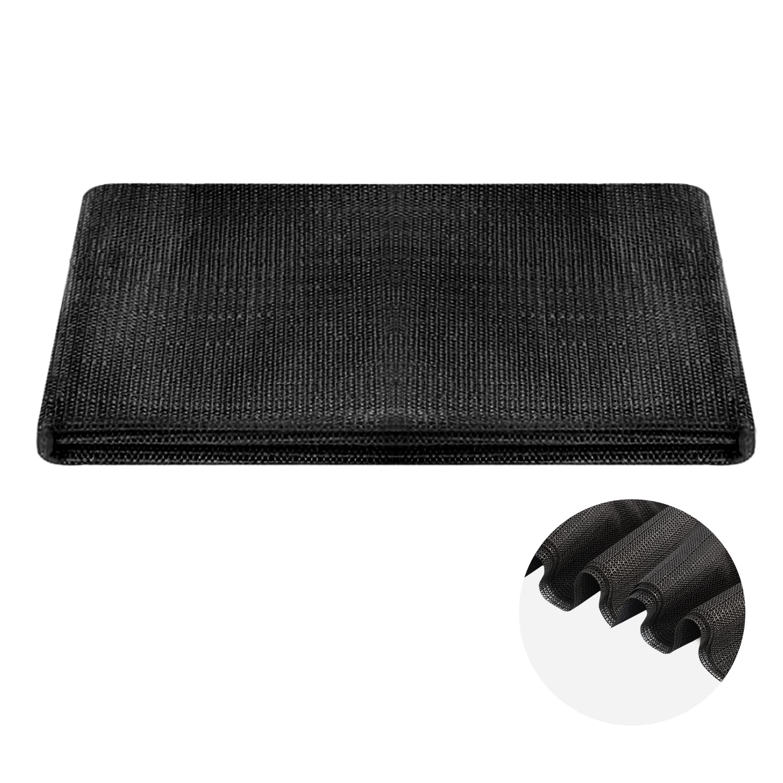 Carpet Non-Slip Underlay, 300 x 200cm Multipurpose Non Slip Mat, Black PVC Cuttable Anti Slip Mat, Large Anti Slip Gripper Roll, Antislippery Liner Pad for Drawers Carpets Shelves