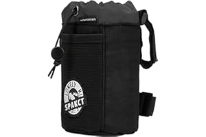 YSUJUAN Bike Cup Holder,Bike Stem Bag,Bike Water Bottle Holder,Bike Handlebar Bag,Waterproof Bicycle Frame Bag,Bike Bags for Bicycles,Bike Feed Bag,Bike Snack Bag(black)