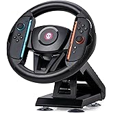 Numskull Official Joy-Con Steering Wheel Table Attachment Accessory for Switch 2 – Motion Control Compatible Racing Wheel with Suction Cup Mount