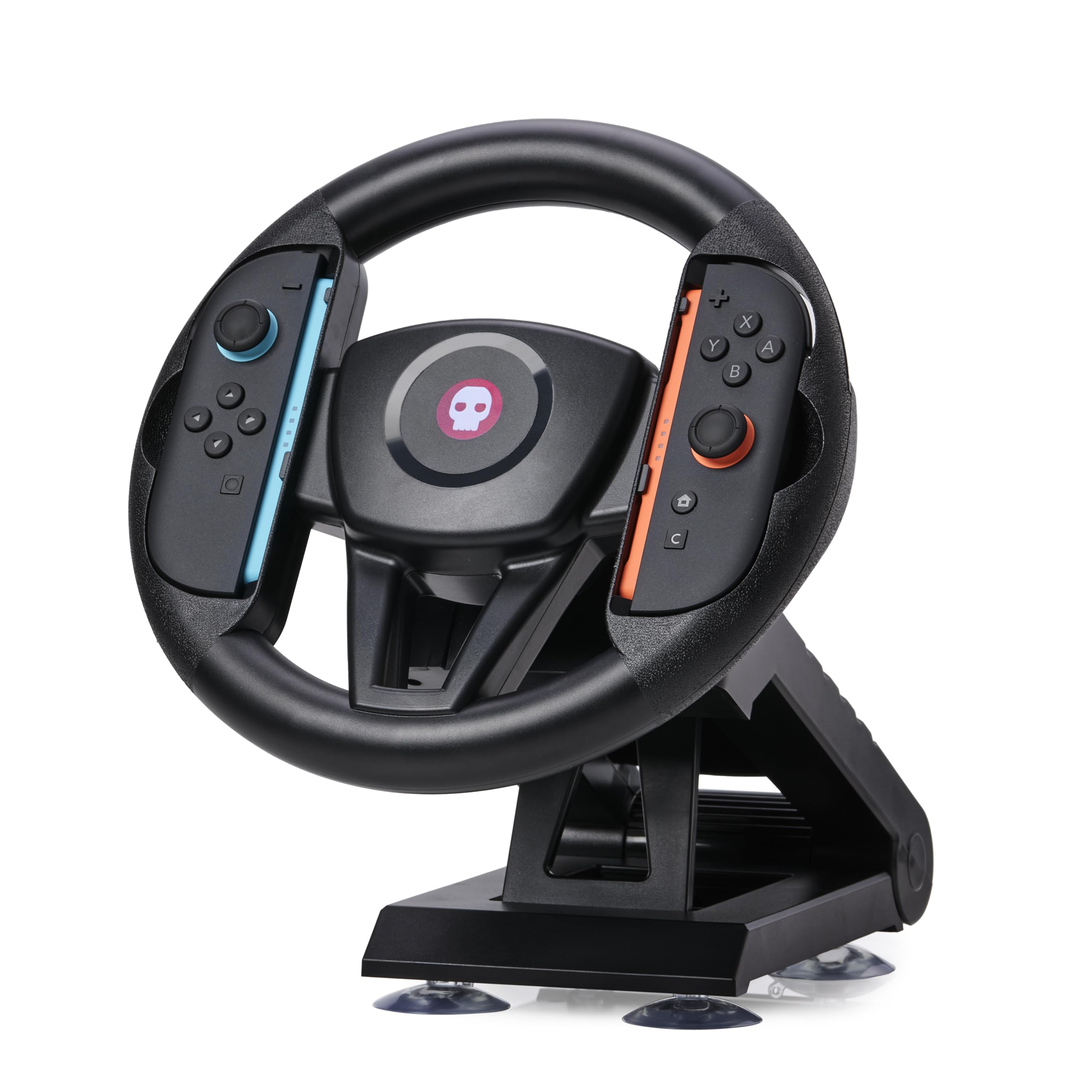 Numskull Official Joy-Con Steering Wheel Table Attachment Accessory for Switch 2 – Motion Control Compatible Racing Wheel with Suction Cup Mount