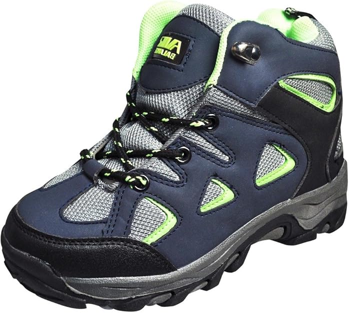 Air Balance Boys Navy/Neon Green/Grey Hiking