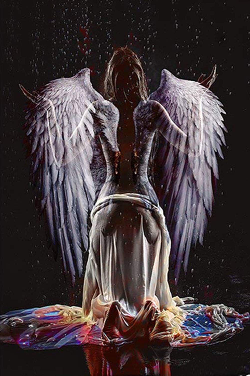 Amazon Com Diamond Painting Angel On Bridge By Luhsice 45x65cm