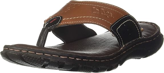 Amazon.com | Lee Cooper Men's Tan Leather Flip-Flops-11 UK (45 EU) (12 US) (LC3007E) | Sandals
