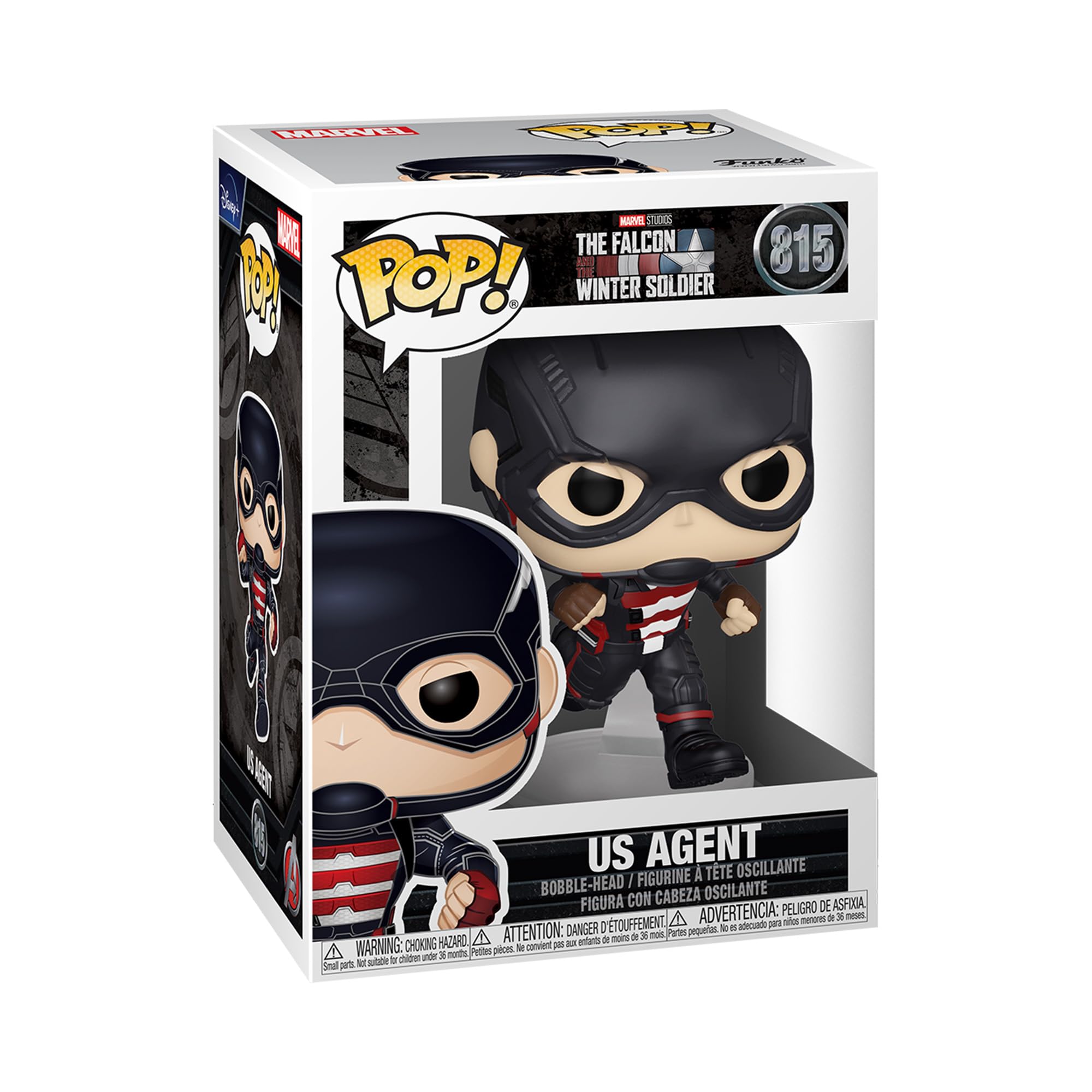 Funko POP! Marvel: the Falcon & Winter Soldier - Captain America - U.S. Agent - the Falcon and the Winter Soldier - Collectable Vinyl Figure - Gift Idea - Official Merchandise - TV Fans