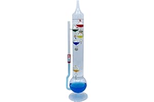 Glassic Gifts® Galileo Thermometer/Goethe Ball Barometer Combo Unit