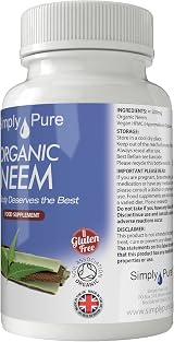 Simply Pure Neem Capsules 500mg 90 Vegan Organic Soil Association view 5