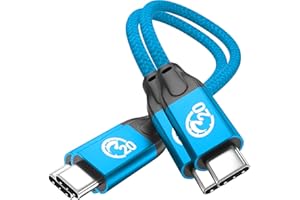 UseBean USB C to USB C Cable 100W 0.6FT(2 Pack), USB C 3.2 Gen 2X2 20Gbps Data Transfer PD Fast Charging,4K Video Type-C Cord