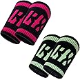 LYFT-RX Wrist Sweatbands, Slim Fit Design for Weightlifting, Gym, Workout, Cross Training, Weight Lift, Sports, 4.5 inch Sweat Wicking Wrist Bands, Men & Women, 4PACK (2 Pairs/2 Colors)