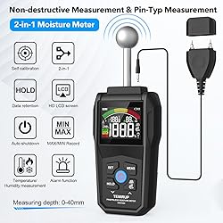 Moisture Meter - TEMIRUP Pin & Pinless Wood