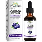 NIFEISHI Cortisol Reducer & Manager Liquid Drops for Women & Men | Cortisol Supplements with Ashwagandha & Magnesium | 9-in-1 Stress & Mood Support, Blueberry Flavor-2.02 floz