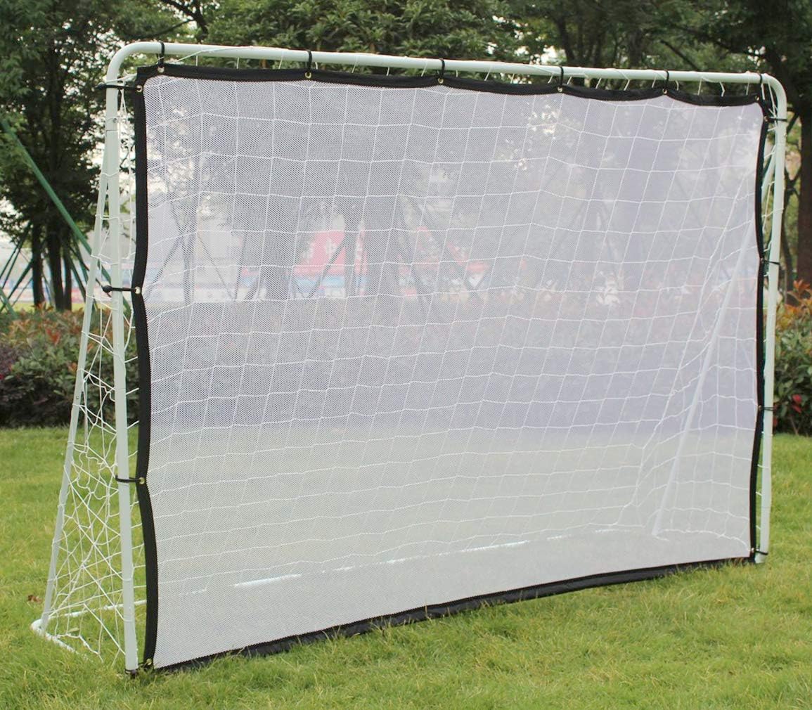 KL KLB Sport 7' x 5' Steel 3 in 1 Soccer Goal Target with 4 Scoring Zones – Includes Frame, Rebounder Net, Target Nets and Carry Bag – Portable Shot Accuracy Training Tool : Sports & Outdoors