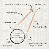 KnitPro Basix Beech Fixed Circular Needles 40" 3.50mm view 3
