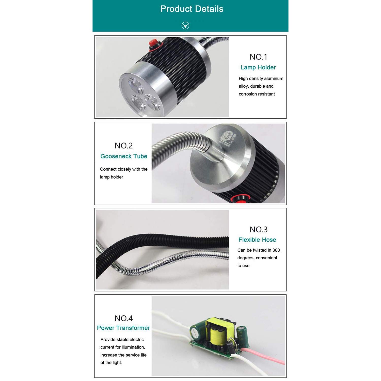 Гибкий светильник для станка своими руками