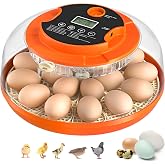 Egg Incubators for Hatching Eggs, 18 Egg Incubator with Automatic Egg Turning and Humidity Control Incubator for Chicken Duck Quail Home Lab