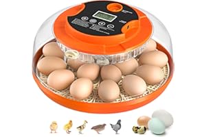 ONSJU Egg Incubator with Automatic Egg Turning and Humidity Control, 18 Eggs Incubators for Hatching Eggs Chicken Quail Ducks Goose Parrot for Home Lab Farm Classroom