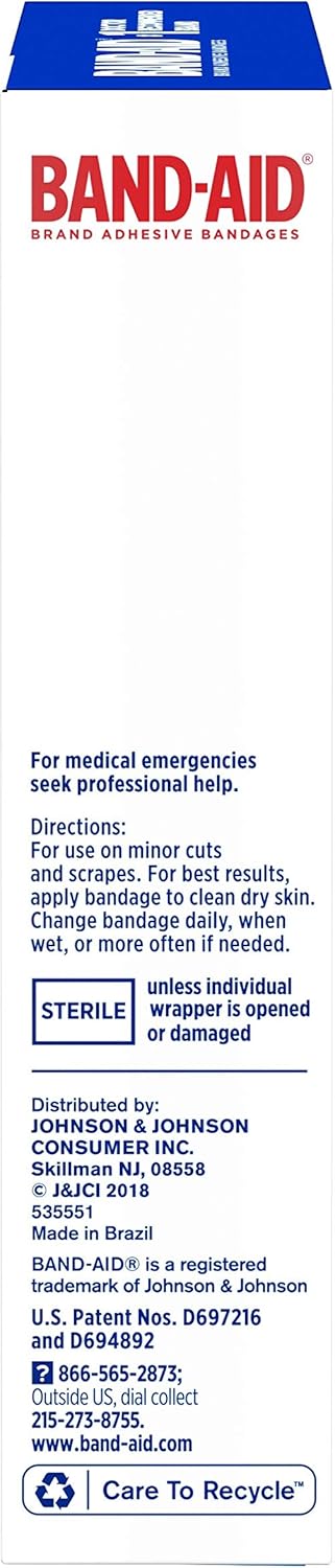 Band-Aid Brand Tru-Stay Adhesive Pads, Large Sterile Bandages for Wound Care, Large Size, 10 ct: Health & Personal Care