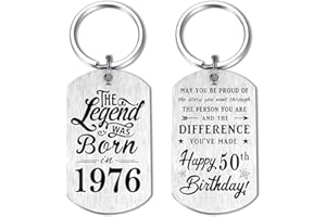 Yobent Birthday Gifts for Men Women Him, Happy Birthday Personalized Keychain, Man Gifts for Birthday Unique Female Bday