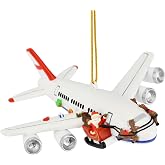 Tree Buddees Santa Hit By Plane Funny Christmas Ornament Hilarious Decor