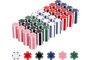 TENETMAN Poker Chip Set,Professional Grade Casino Style,11.5 Gram Casino Grade Chips for Texas Hold’em, Blackjack, and All Card Games