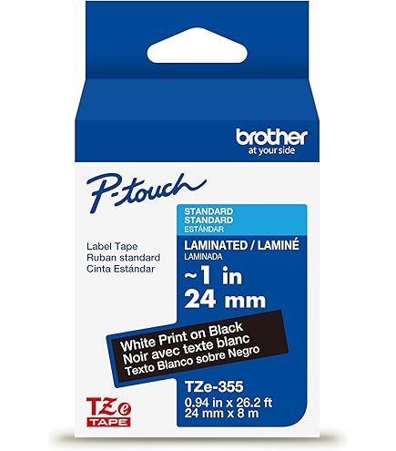 Amazon.com: Brother Genuine P-Touch 2-Pack TZe-251 Laminated Tape