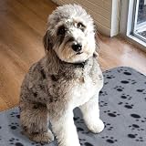 Aliangting 4Pcs Pet Blanket Small Dogs Cats Fleece Paw Print 60x70 cm view 6