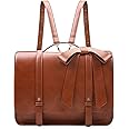 ECOSUSI Briefcase for Women Messenger Backpack PU Leather 14 inch Laptop Bag Satchel Computer Bag for College Business Travel