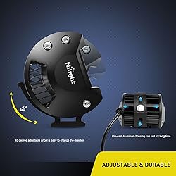 Nilight 2PC 4Inch Yellow Led Pods Triple Row 60W