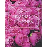 Cross Stitch Project Planner: Cross Stitch Log Book | Organise 50 Projects | 24 Months | Keep Track of Materials | Pink Peoni