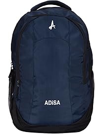 ADISA BP005 Navy Blue Light Weight 35 Ltrs Casual Laptop Backpack