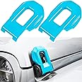 Hood Latch Lock Catch Brackets Cover for 2018-2024 Jeep Wrangler JL JLU Unlimited Sports Freedom Sahara Rubicon Gladiator JT 2-Door & 4-Door Exterior Accessories Decoration (Light Blue 2PCS)