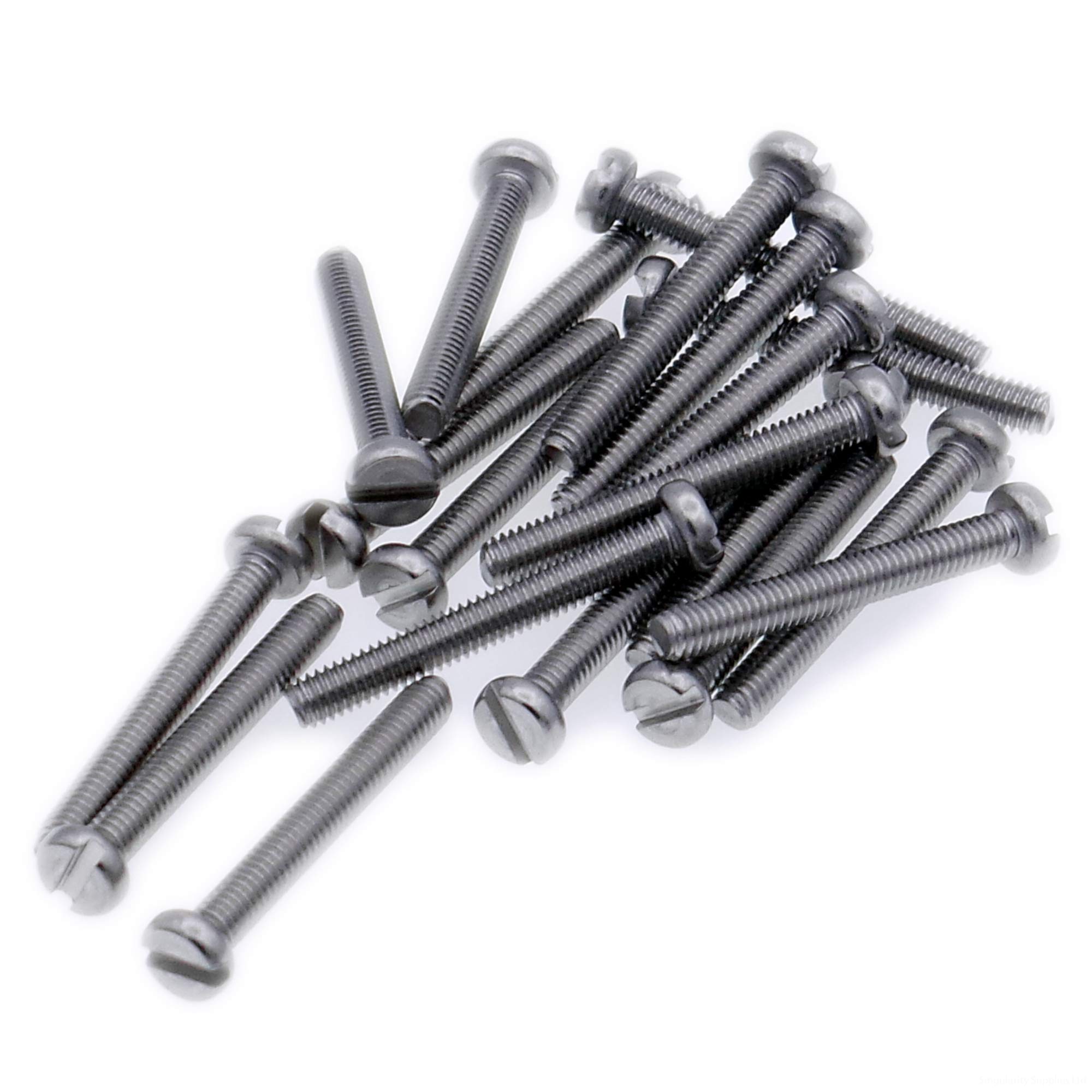 M3 (3mm x 10mm) Slot Cheese Machine Screw (Bolt) - Stainless Steel (A2) (Pack of 20)