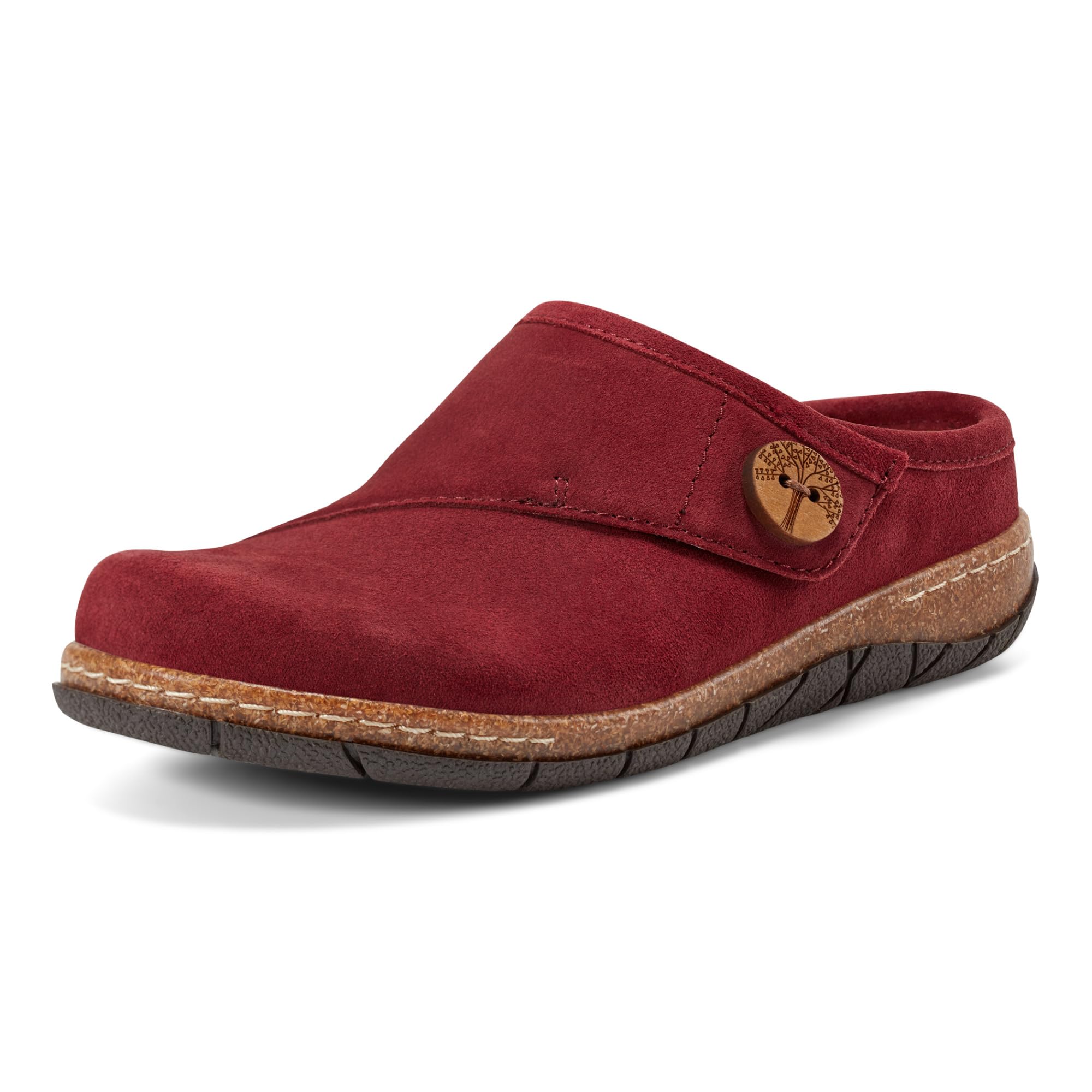 Earth Women’s Ezra Clog, Dark Red 601, 8.5 M