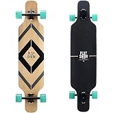 Playshion 39 Inch Drop Through Longboard Skateboard for Beginners