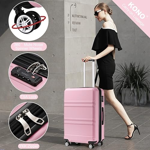 Kono 28 Inch Luggage Expandable Suitcase Lightweight with Spinner