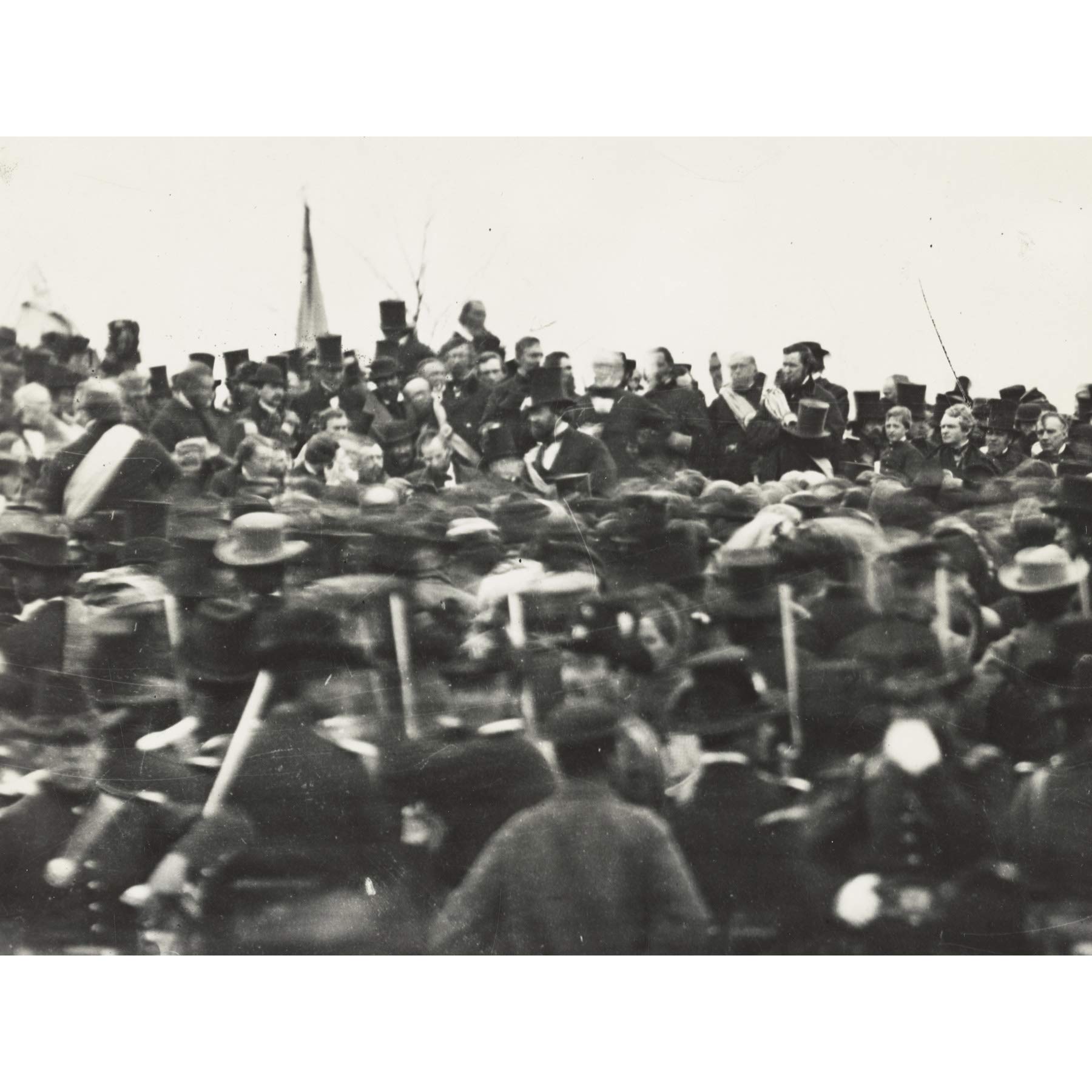 President Lincoln Gettysburg Address Old Photo Large Wall Art Poster Print Thick Paper 18X24 Inch