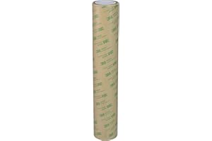 TAPECASE 3M 468MP Adhesive Transfer Tape, Bonding & Laminating, Clear, 12 in x 5 yds, 1 Roll