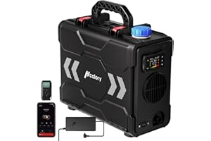 HCALORY 8KW Diesel Heater, 6L Toolbox 2S Plus Portable Diesel Air Heater All in One 110V/12/24V with App Control, Wireless Temperature Sensing and Altitude Mode for RV Garage Camper 2025 Upgraded