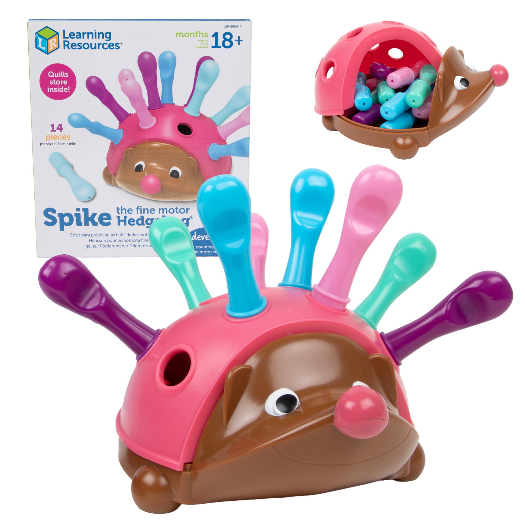 Learning Resources LER8904-P Spike The FINE Motor Hedgehog-Pink