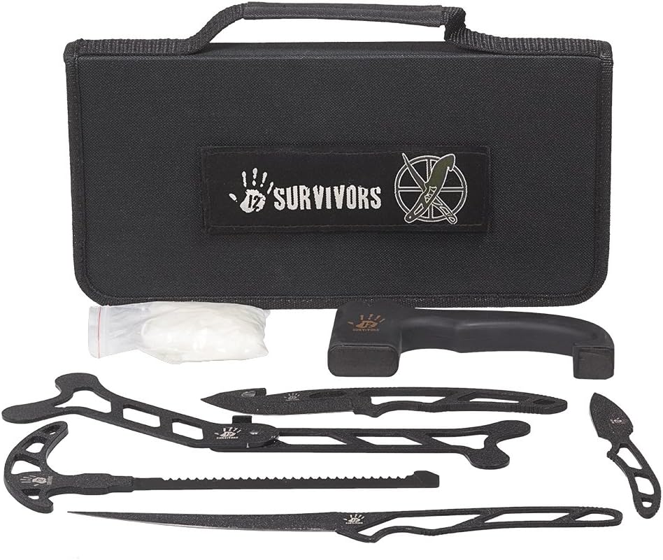 12 Survivors Skin N’ Bones Field Dressing Kit: Sports & Outdoors