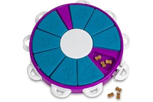 Outward Hound by Nina Ottosson Dog Twister Treat Puzzle Enrichment Toy, Level 3 Advanced, Purple