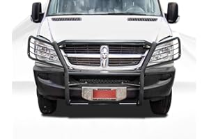 BLACK HORSE OFF ROAD Black Horse Grille brush Bumper Guard Modular Black Compatible with 2007-2009 Dodge sprinter/Freightliner Sprinter 2500/3500|2007-2011 -Benz Sprinter|2010-2018-Benz sprinter 2500/3500-17D502MA