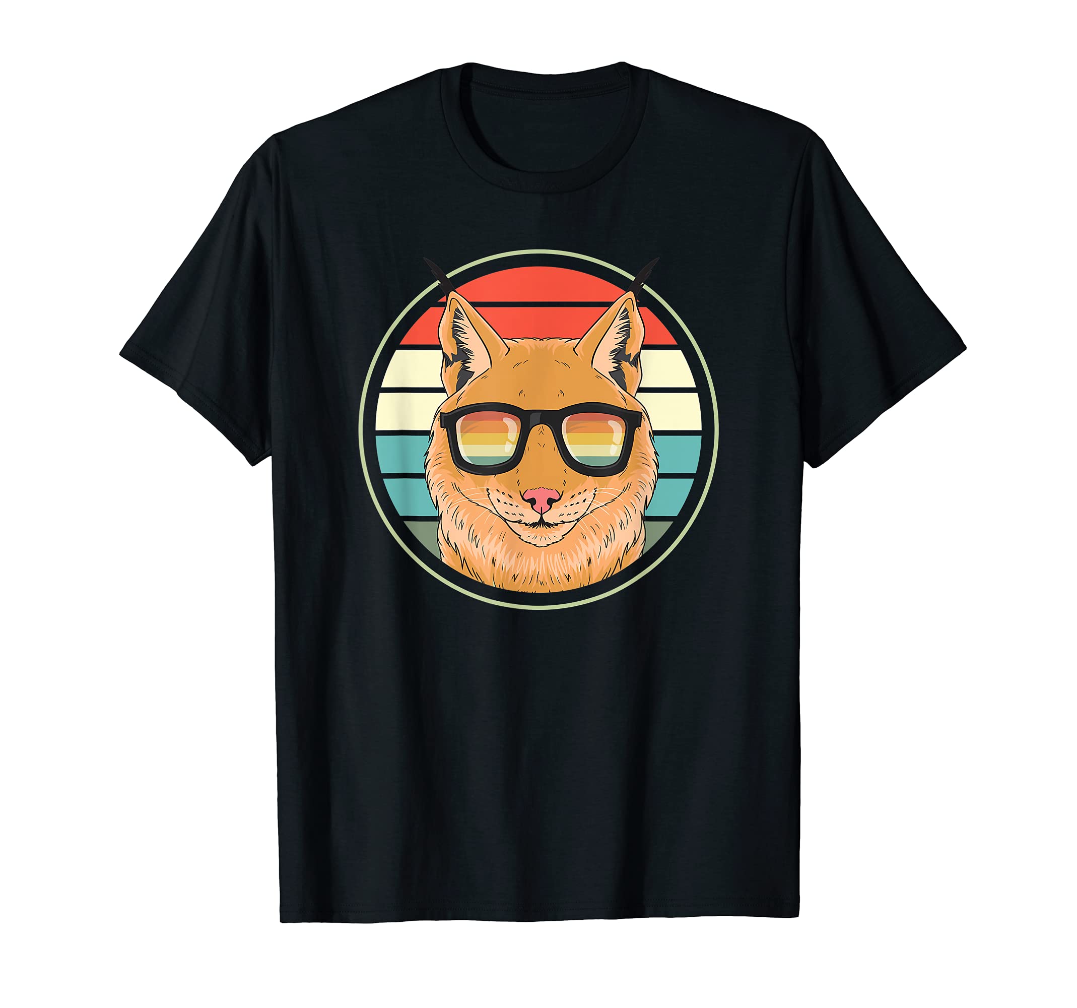 Vintage Lynx Wild Cat Forest Retro T-Shirt — image 1