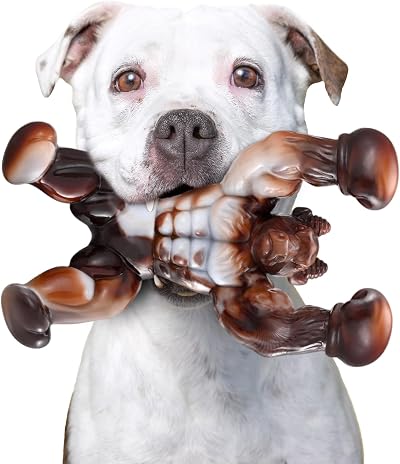 Zinbo Dog Toys for Aggressive Chewers Durable Nylon Bone Large Beef Flavor