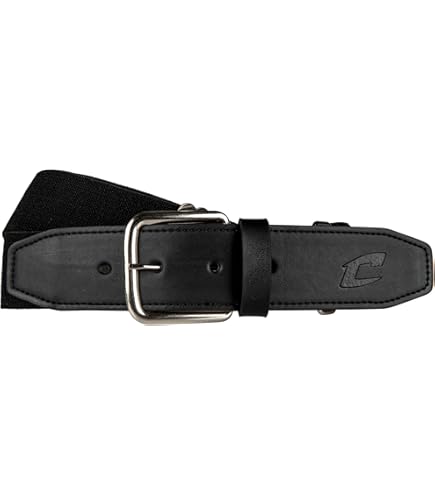 CHAMPRO Cintura Arbitro Uomo In Pelle Rigenerata - Larghezza 4,5 Cm (1 3/4") - Taglie Da S (fino A 76 Cm) A 4XL (fino A 137 Cm) Per Baseball E Softball