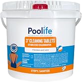 Poolife 3&rdquo; Cleaning Tablets Stabilized Chlorinator, 25LB