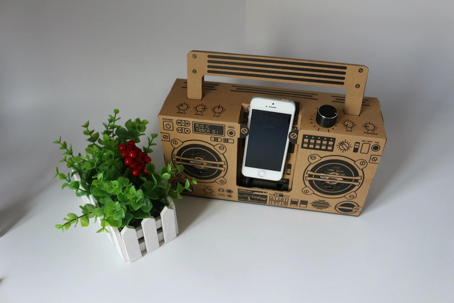 GUJJ Vintage Papier Audio Mobile Audio, 29 * 8,5 * 15,5 Amazon.de Elektronik